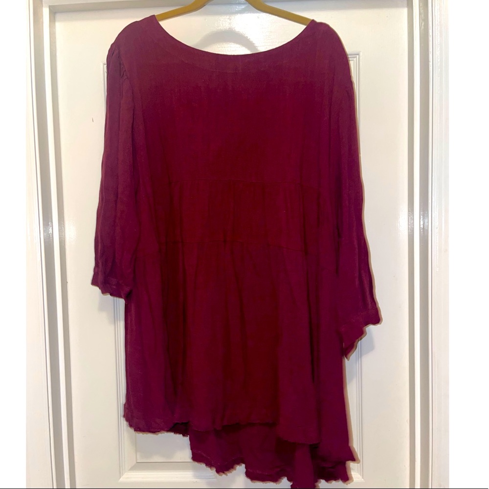 Burgundy Umgee tunic plus size 2x never worn